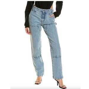 RtA Jaya Straight-leg High-rise Acid Blue Jeans